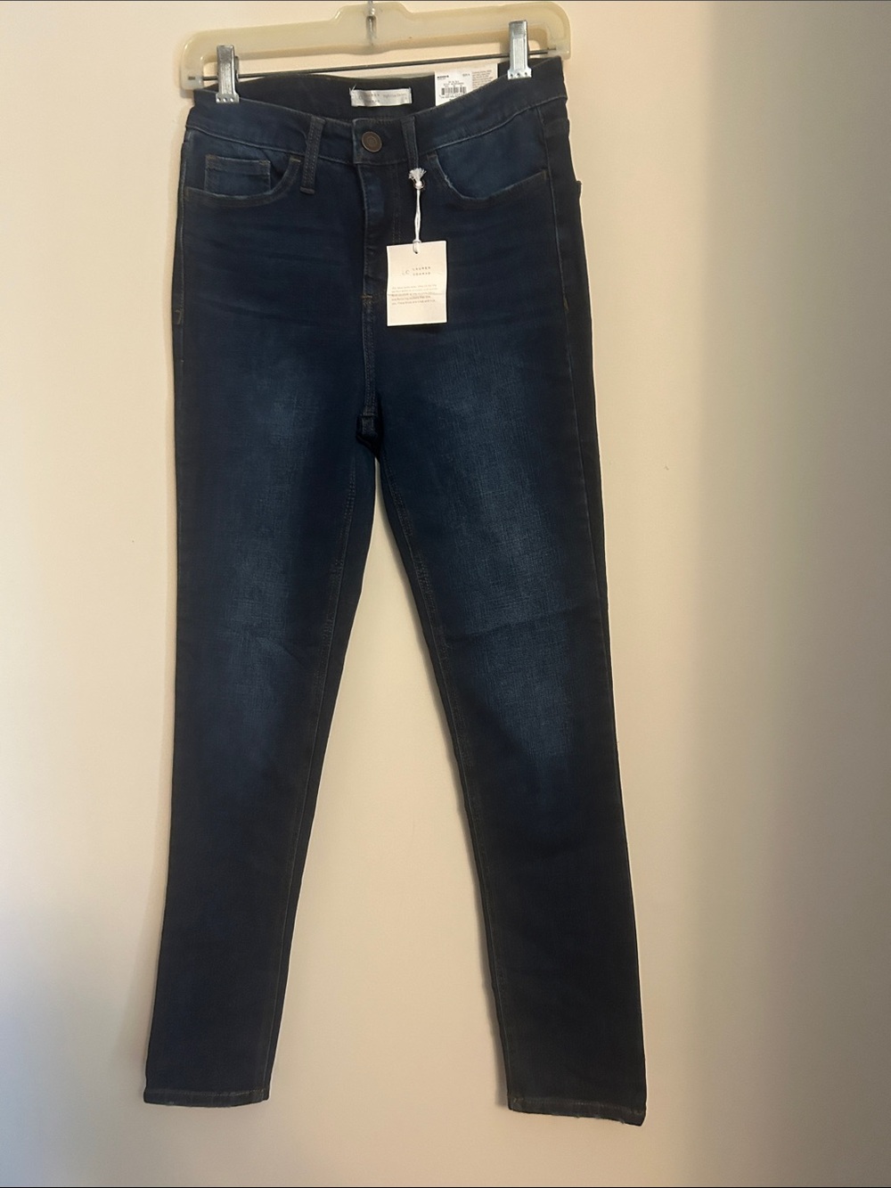 LC Lauren Conrad Dark Indigo High Rise Skinny Jeans NWT size 6